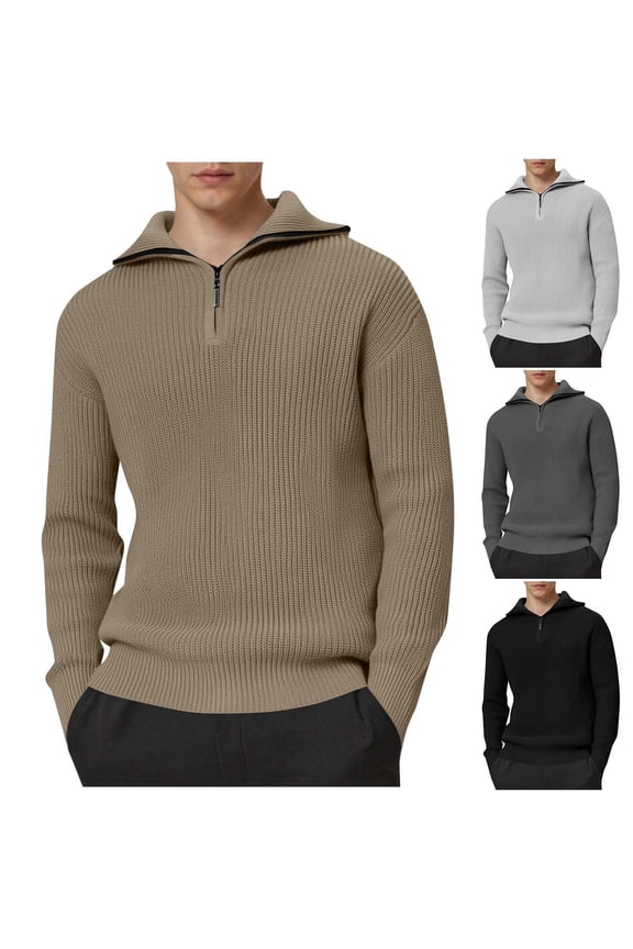 Men's Winter Casual Sweaters,Casual Sweaters for Men Men's Sweater Knitted Sweater Men Fuzzy Striped Stretchy Faux Mink Warm Loose Crew Neck Long Sleeve Sweater