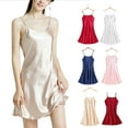 thumbnail image 1 of YHAJDS Pajama Dress for Women Sleeveless V Neck Nightgown Home Sleepwear, 1 of 5