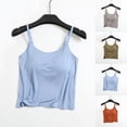 thumbnail image 1 of YHAJDS Pajama Set for Women 2 Piece Short Solid Built In Bra Camisole Top, 1 of 3