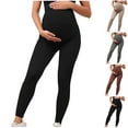 thumbnail image 1 of YHAJDS Pregnancy Yoga Pants High Waist Fitted Leggings Dry Stretchy Maternity Workout Trousers, 1 of 5