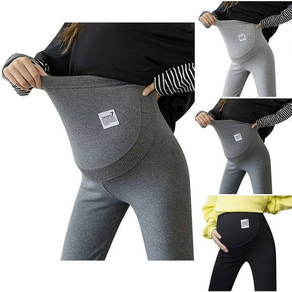 YHAJDS Pregnancy Yoga Pants U Shape Over Belly High Waist Slim Yoga Stretch Long Pants For Maternity