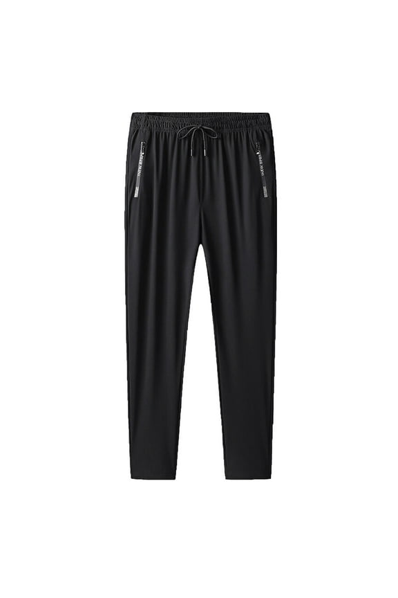 Summer Mens Pants,Mens Casual Pants Outdoor Straight Thin Breathable Air Conditioning Pants Cool Touch Casual Sports Pants Full Length Pants for Men