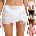 thumbnail image 1 of YHAJDS Swim Cover Up Womens Mesh Sheer High Waisted Skirt, 1 of 3