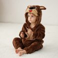 thumbnail image 1 of YHAJDS Toddler Fall Winter Casual Jumpsuit, Kids Jumpsuit Costume Long Sleeve Long Romper Girls Romper Cosplay Flannel And Winter Kid Clothes, 1 of 5