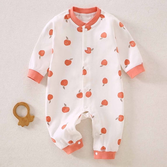 YHAJDS Toddler Fall Winter Casual Jumpsuit, Kids Jumpsuit Long Sleeve Print Rompers for Kids Toddler 0-21 Months with Hat Fall Winter