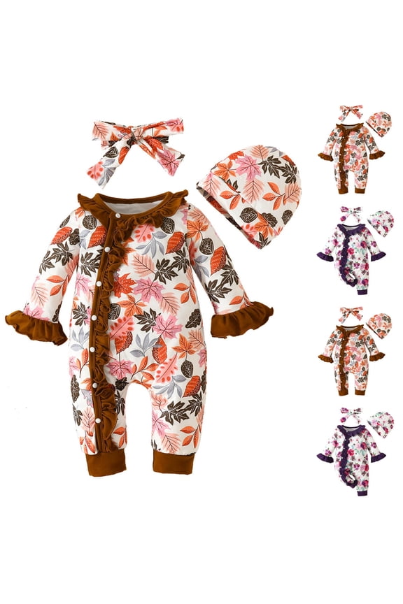 Toddler Fall Winter Casual Jumpsuit, Kids Jumpsuit Long Sleeve Star Print Rompers for Kids Toddler Boys Girls Home Casual Fall Winter