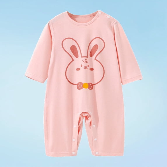 YHAJDS Unisex Baby Boy Girl Short Sleeve Bear Print Romper Jumpsuit Summer Sleepwear Infants Bodysuit