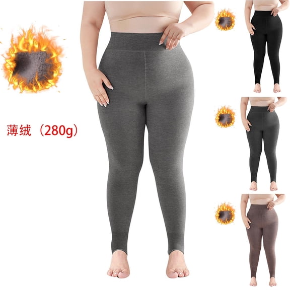 YHAJDS Women Fall Winter Sleepwear,Thermal Homewear Set,Pajama Pants Women Soft,Plus Size Women's Stirrup Leggings, Shaping Pants,Thin Fleece,Warm For Cold Days
