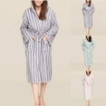 thumbnail image 1 of YHAJDS Women Fall Winter Sleepwear,Women Sleepwear Set,Thick Fleece Water Absorbent Hooded Robe With For Women Winter, 1 of 5