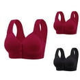 thumbnail image 1 of YHAJDS Women Large Size Bras,Large Size No Underwire Bras For Women Middle Aged Ladies Solid Color Soft Thin Fabric Style Comfortable Everyday Wear Wireless Bra, 1 of 5