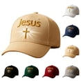 thumbnail image 1 of YHAJDS Women Men Baseball Hat Cross Print Adjustable Sun Protection Cap Summer Outdoor, 1 of 4