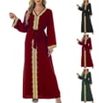 thumbnail image 1 of YHAJDS Women's Casual Dress,Long Sleeve Long Dress for Women Solid Color Round Neck Ankle Length Dress Elegant Casual Dress with Sleeves Comfortable Fall Dresses for Women, 1 of 5