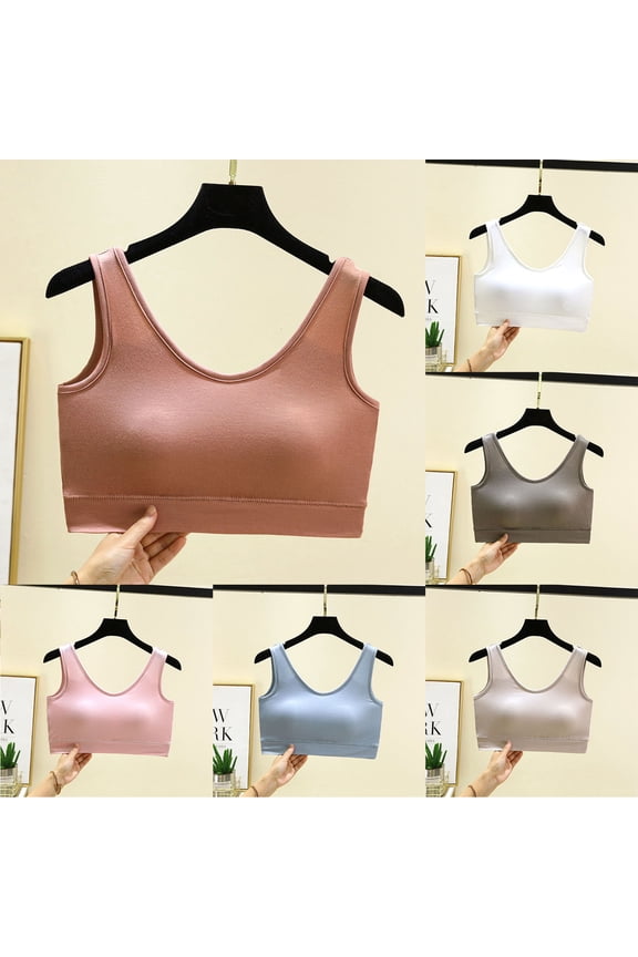 Women's Plus Size Bra,Bras for Women no Underwire,Everyday Bras, Solid Color Wireless Bra, Side Shaping for Side Boobs, Backless Seamless Womens for Daily Use