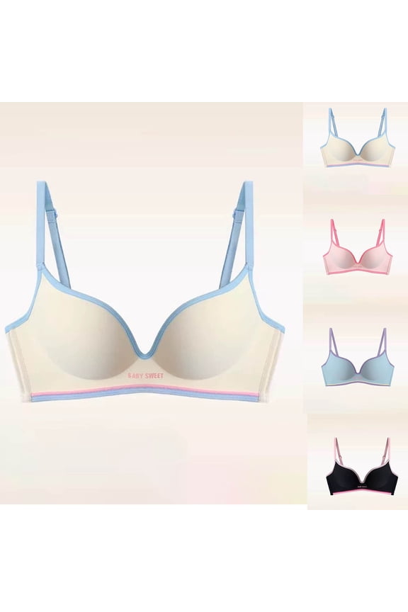 Women's Plus Size Bra,Seamless Bra Womens Bras Solid Color Pullover Bra for Women with Side Shaping Gathered Support Soft Breathable Fabric Comfortable Snug for Everyday Wear