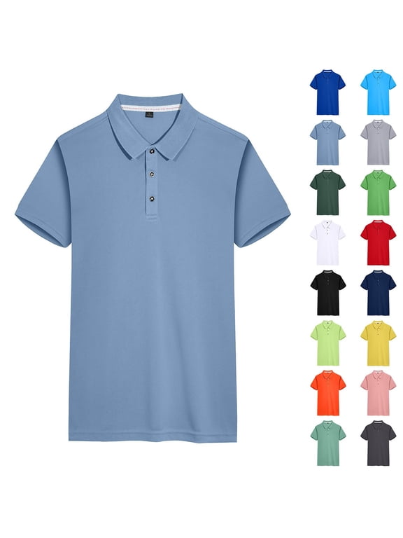 Women's Polo Shirts Solid Color Quick Dry Moisture Wicking Short Sleeve V Neck Top