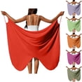 thumbnail image 1 of YHAJDS Womens Ankle Skirt Solid Color Duster Robe Beach Tunic Swimsuit Cover, 1 of 5