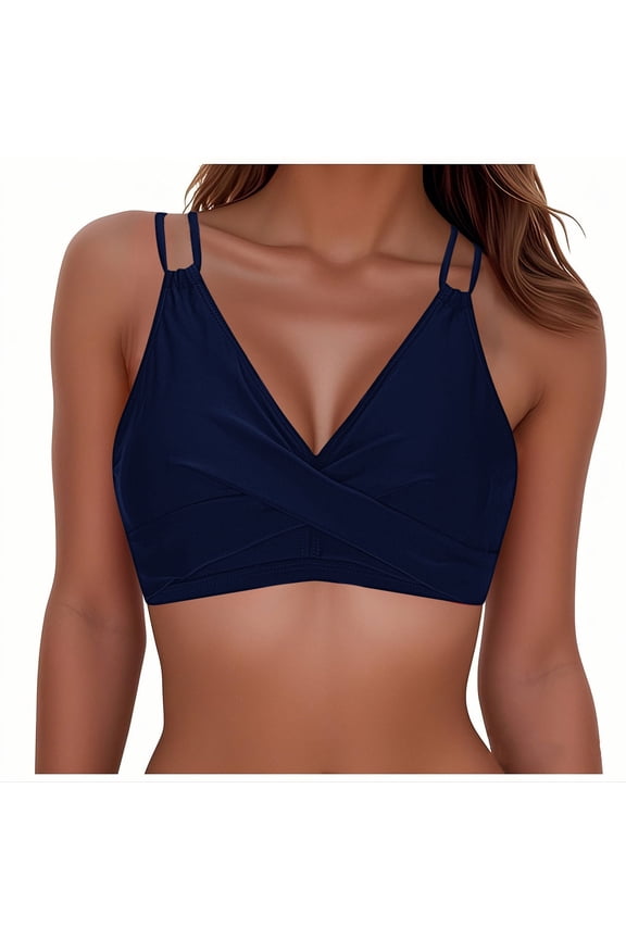 Womens Bikini Top Front Swimwear Separates