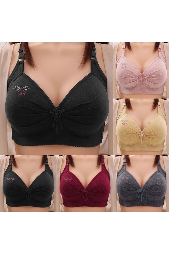 Womens D Cup Wireless Bra Lightly Lined Everyday Bras