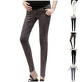 thumbnail image 1 of YHAJDS Womens Maternity Jeans Wide Leg Over The Belly High Waist Flare Denim Pants, 1 of 3