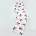 thumbnail image 1 of YHAJDS Womens Pajama Set Print Elastic Waist 7/8 Pants Lounge Wear Bottoms Home Pants, 1 of 3