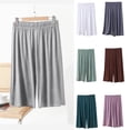thumbnail image 1 of YHAJDS Womens Pajama Shorts Elastic Waist 5 Inch Inseam Lounge Sleep Shorts, 1 of 5
