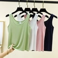 thumbnail image 1 of YHAJDS Womens Sleepwear Solid Sleeveless Crew Neck Loose Thin Soft Summer Pajama Shirts, 1 of 5