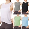 thumbnail image 1 of YHAJDS Womens Summer Tank Tops Workout Tops Seamless Wicking Sleeveless Exercise Top, 1 of 5