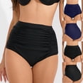 thumbnail image 1 of YHAJDS Womens Swim Bottom High Waist Conservative Ruffle Swimwear Brief, 1 of 5
