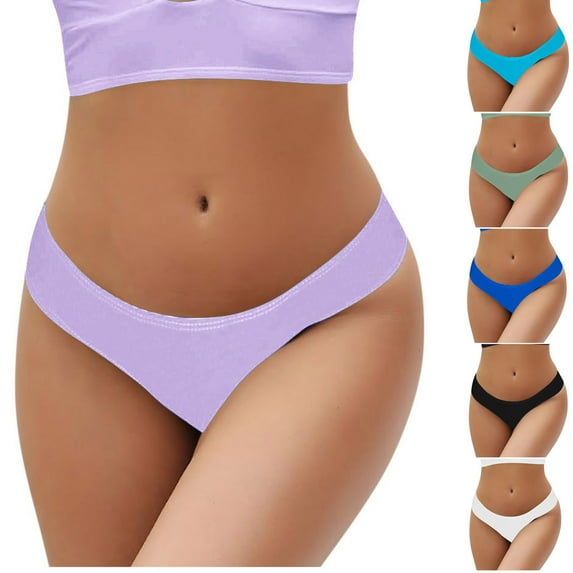 YHAJDS Womens Swim Bottom Solid Color Classic Bikini Brief
