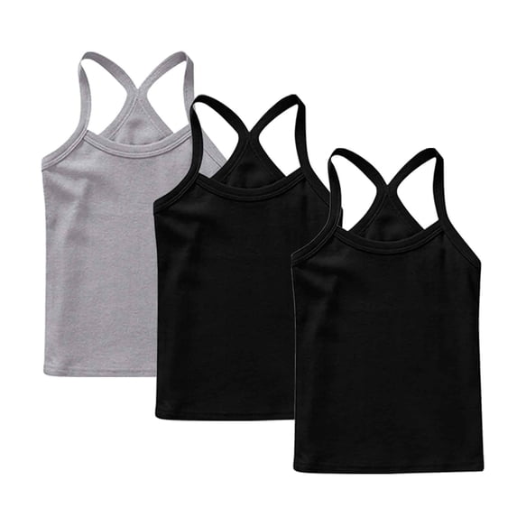 YHAJDS Youth Boy Girl Sleeveless Muscle Tank Tops 3 Pack Summer Undershirts