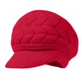 thumbnail image 1 of YHCY Plus Size Basic Visor Beanie for Women Elegant Visor Cable Knit Beanie Hat Fall Winter Fashion Thick Warm Durable Knit Hat Fuzzy Soft Dressy Casual Cozy Lounge Skull Hat Caps Red One Size, 1 of 5