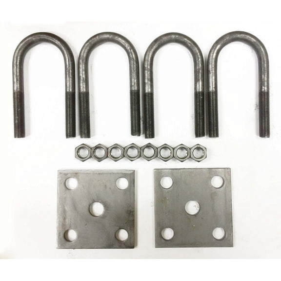 YHH 2000lbs Trailer U-Bolt Kits for 1-3/4" Round Trailer Axle