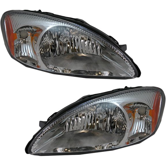 YHH 2Pc Halogen Headlight Set for Ford Taurus 2000-2007  Driver & Passenger Side, FO2502169/FO2503169