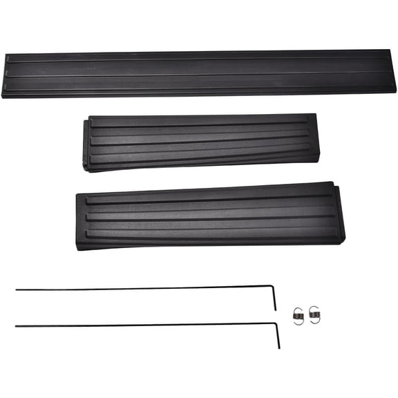 YHH 3-Piece Flex Step Tailgate Molding Covers (Left+Center+Right) for 2009-2014 Ford F150, Black