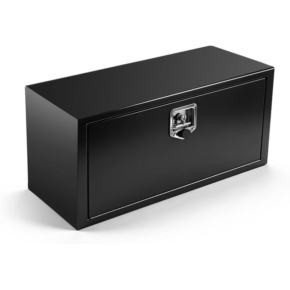 YHH 30" Steel Underbody Tool Box, Heavy Duty Waterproof Storage, 30x12x14" Black