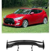 YHH 57 Universal Rear Trunk Spoiler Wing GT Racing Style   Adjustable, Glossy Black   Fit Sedan/Coupe/Hatchback