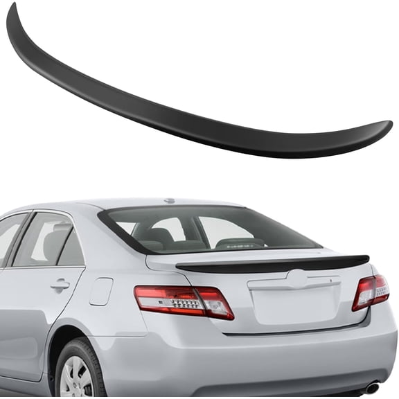 YHH ABS Car Spoiler Wing Unpainted Fits 2007-2011 Toyota Camry Sedan Trunk Lip Spoiler
