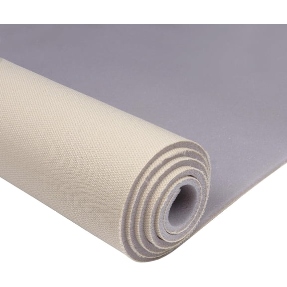 YHH Auto Headliner Fabric 60"W x 72"L Mesh w/ Foam Backing Beige For Car Roof Repair, RV Boat Home DIY