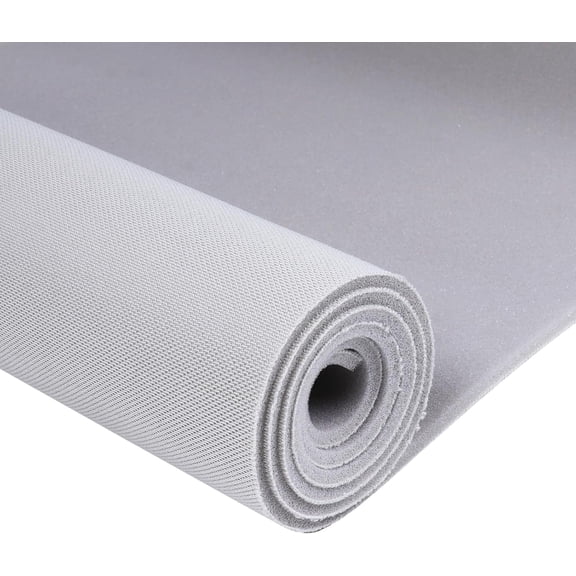 YHH Auto Headliner Fabric 60"W x 72"L Mesh w/ Foam Backing Light Grey For Car Roof Repair, RV Boat Home DIY