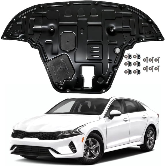 YHH Engine Splash Shield – Fits KIA K5 2021-2025 – Engine Case Guard Under Engine Cover – Front Engine Guard & Mud Flaps – Includes Screw Hardware