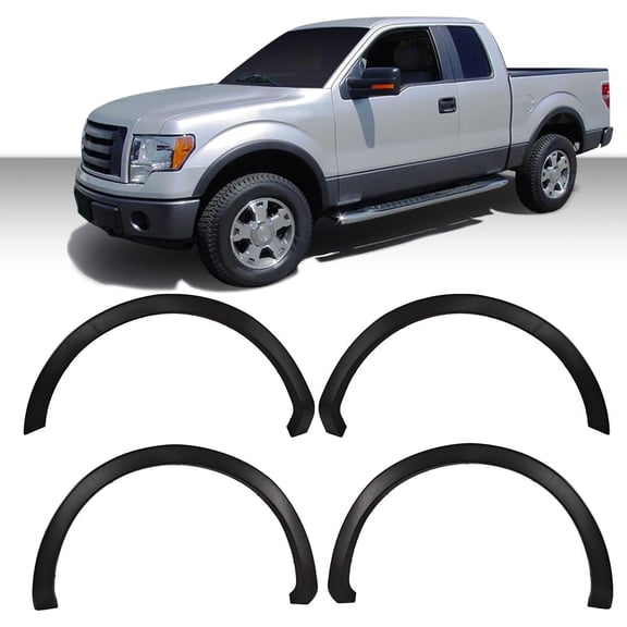 YHH Fender Flares 4PCS Fit Ford F150 2009-2014 Styleside 67"/78.8"/97.4" Bed (Not Platinum/Raptor) Factory Style