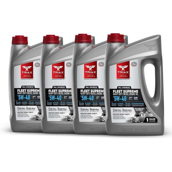 YHH Fleet Supreme ESP 5W-40 API CK-4 Full Synthetic Heavy Duty Diesel Engine Oil Moly Boron Friction Modified Extended Drain (4 Gallon Pack)