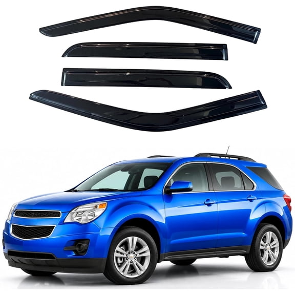 YHH Out-Channel Window Visors for Chevy Equinox 2010-2017 4PC Rain Guards Vent Deflectors