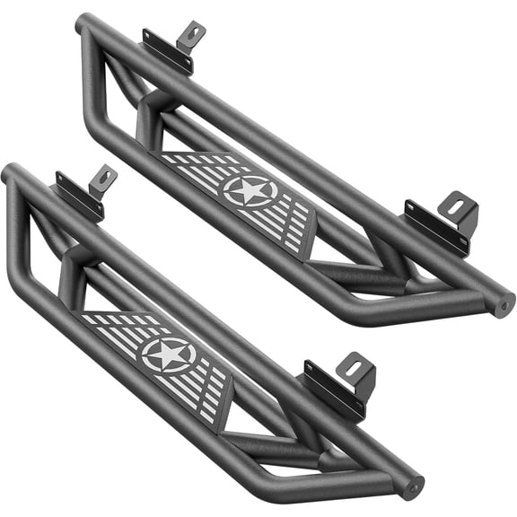 YHH Running Boards for 2021-2026 Ford Bronco 2-Door (Not Sport), Side Steps Bolt-on Step Plates, Rock Sliders Rail