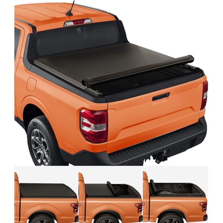 YHH Soft Roll-Up Tonneau Cover for 2022-2026 Ford Maverick 4.5ft (54.4") Bed – TP1