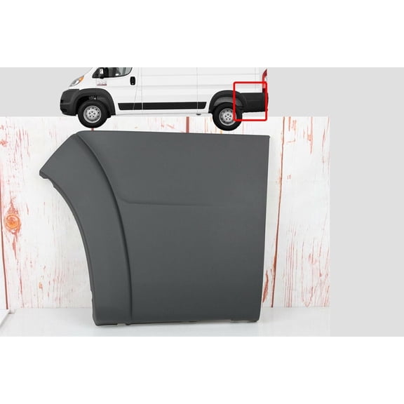 YHH Trim Molding Left Driver Side (Rear Quarter Panel) for 2014-2018 Dodge Ram ProMaster