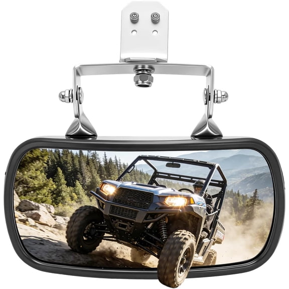 YHH UTV Rear View Mirror for Polaris Ranger 500/570/900/XP 1000 2017-2025 Factory Drop Down Mount, Replaces 2879969-02