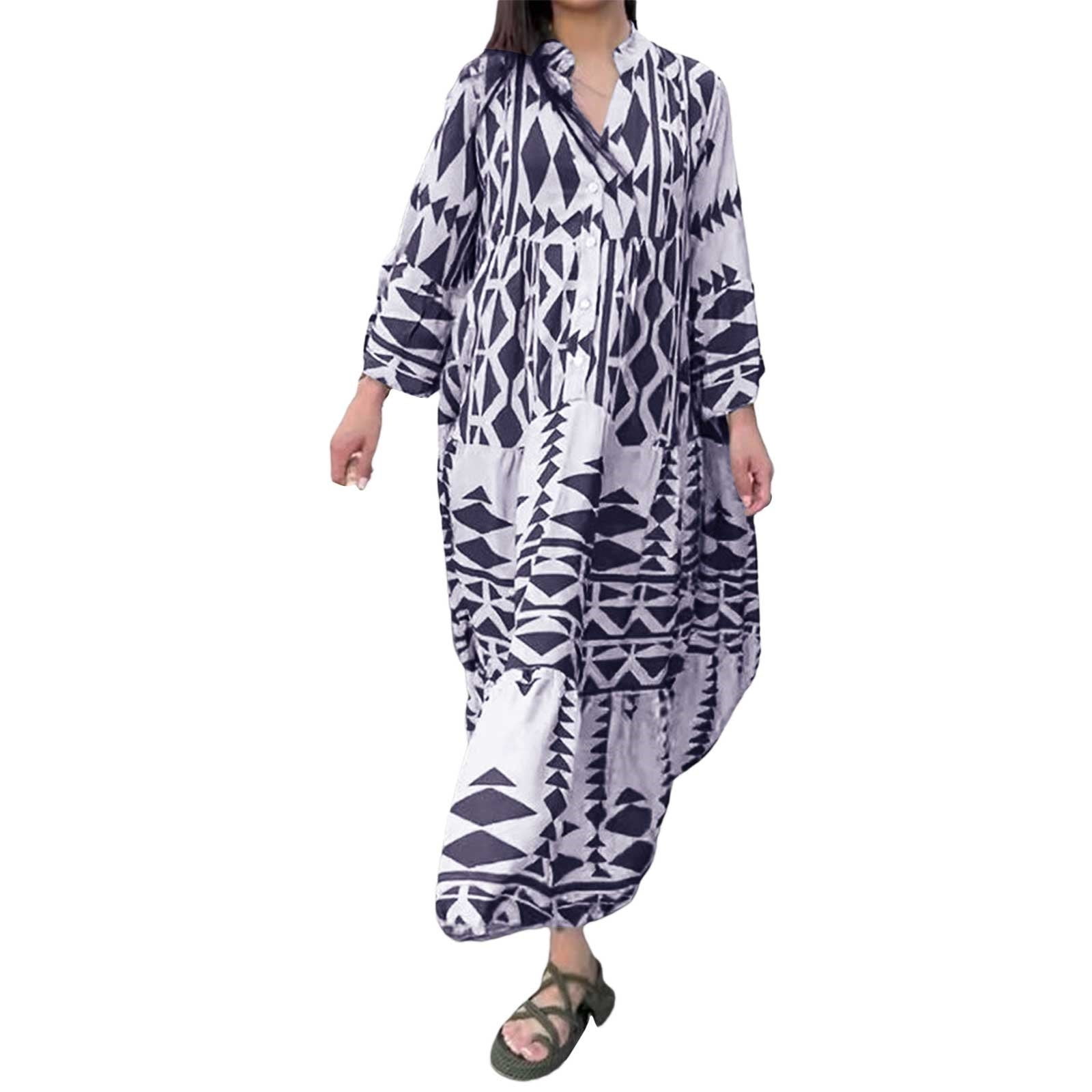 Damen Kleid Retro Rock Mit Langarm Top - Elegantes Outfit Für Feste & Weihnachten