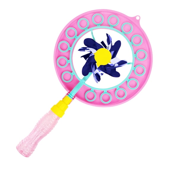 YHJSGKJ Bubble Windmill Colorful Double Hole Bubble Wand Bubble Blower 10ML Bluey Toys Fidget Toys(Reduction)