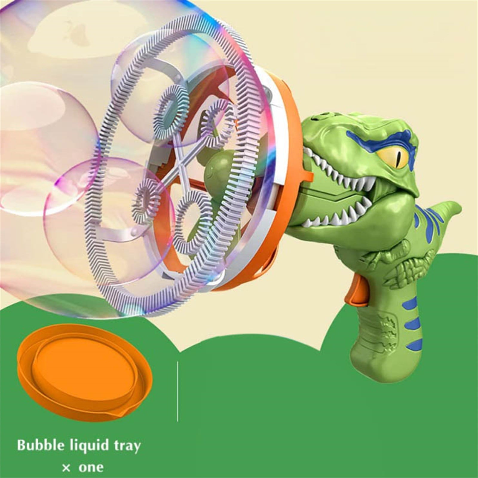 YHJSGKJ Dinosaur Bubble Machine 2024 New Semi Automatic Electric Fan